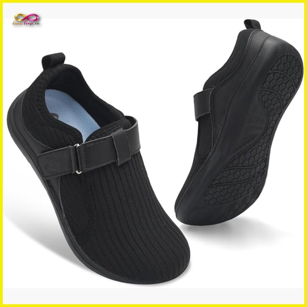 Wide Width Walking Shoes Adjustable Breathable Ze… - image 1